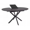 Стол обеденный SIGNAL GASTON Ceramic черный/черный 100-135/100